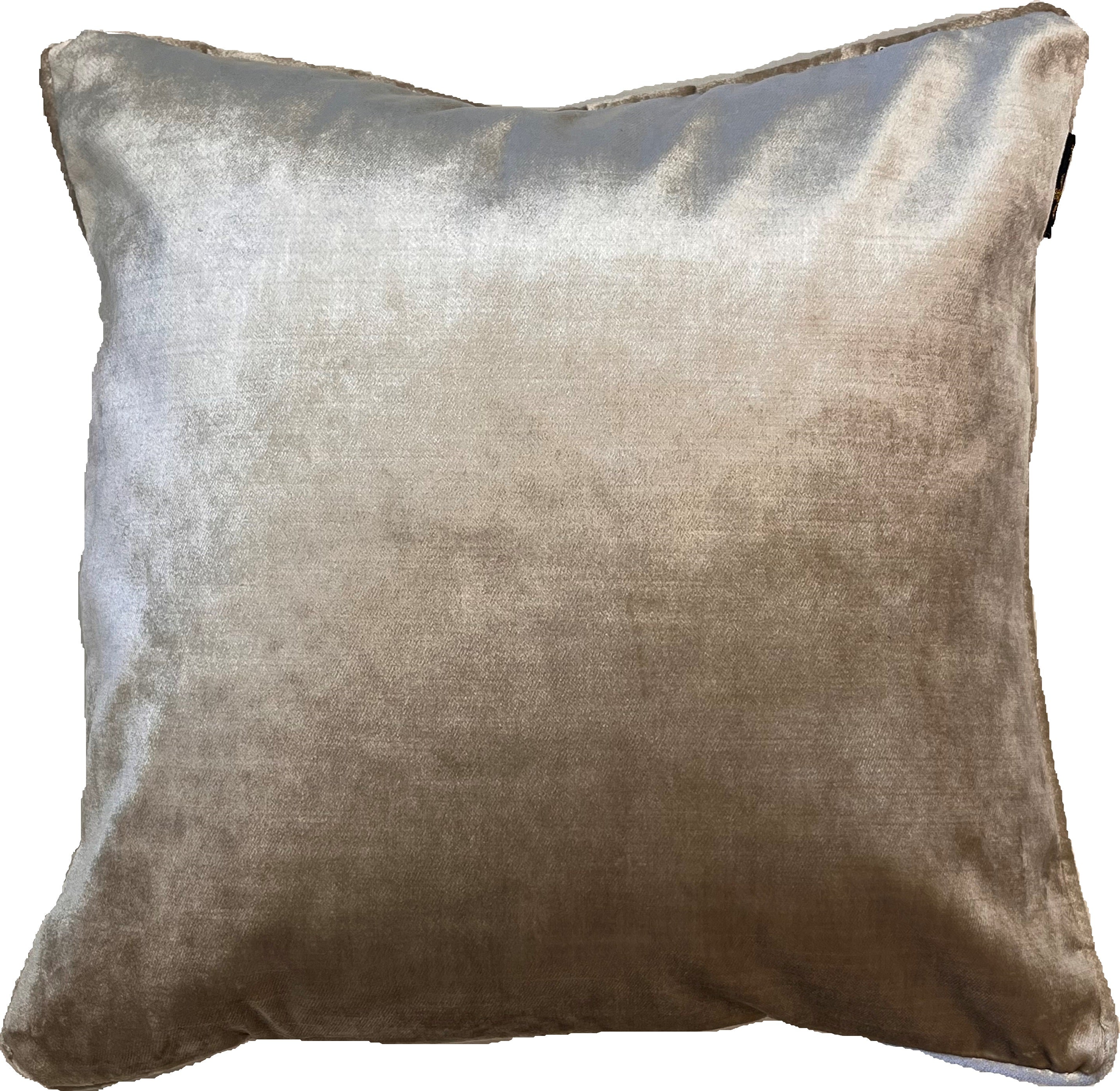 Malini Twofaced Velvet Black/Cream Square Cushion